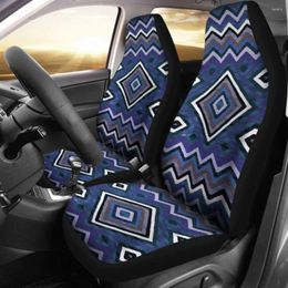Car Seat Covers Blue Aztec Pack Of 2 Universal Front Protective Cover