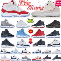 Cherry 11s XI Kinder Kinderschuhe 11 Jungen Basketball Jumpman Schuh DMP Bred Cool Grey schwarzer Sneaker Chicago Designer Militärtrainer Baby Jugend Kleinkinder Säuglinge