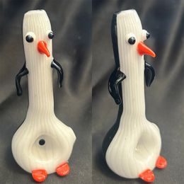 Vintage Penguin glass pipe Bong Water Hookah Smoking Pipe Original Glass Factory Made can put customer logo by DHL UPS CNE