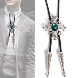 Bolo Ties Bolo Tie for Men Western Cowboy Style Necktie with Alloy Buckle Decor DXAA HKD230719