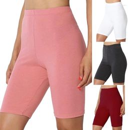 Active Shorts Solid Plus Size Yoga Women Elastic High Waist Gym Sports Leggings Female Summer Breathable Workout Running Tights