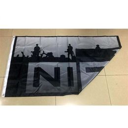 3x5 ft Flag of Nine Inch Nails Flag Banner Black Liberation Unia Pan African Afro Americn Flag 5x3 ft Flying Hanging Polyester Pri318P