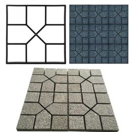 Garden Walk Pavement Mould DIY Manually Paving Cement Brick Stone Road Concrete Moulds Path Maker Reusable DIY Manually Paving247Q