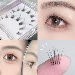 False Eyelashes Individual Lashes Natural V-Shaped Lower Under Single Cluster Segmented Thick Little Devil Extension