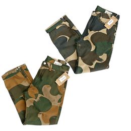 Men's Pants Four Seasons Military Style Twill Woven Camouflage Tooling Pure Cotton Washed Old Casual Slim Straight 230718