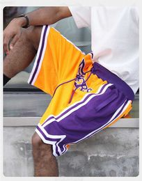 Men's Shorts Vintage Basketball Shorts Oversize Streetwear Fashion Fitness Sports Embroidery Premium Quality 260GSM Double Mesh Shorts L230719