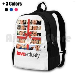 Backpack Love Actually Outdoor Hiking Waterproof Camping Travel Romantic Comedy Movie Rom Com