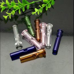 Coloured glass suction nozzle class Oil Burner Pipe Thick Colour Glass oil rigs glass water pipe