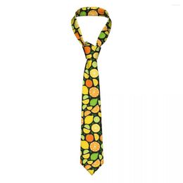 Bow Ties Cute Fruits Lemon Lime And Orange Necktie Men Women Polyester 8 Cm Neck For Mens Skinny Wide Daily Wear Gravatas Business