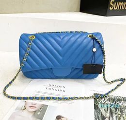 2023 shoulder bag luxe bolsos woc mini Grey Handbag caviar leather classic Flap Envelope wallet chain Crossbody new