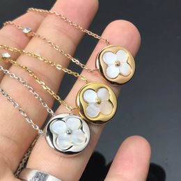 Designer Necklace Choker Chain Crystal 18K Gold Plated Brass Copper L-Letter Pendants Necklaces Statement Luxury Women Wedding Jewelry With Box