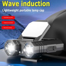 Headlamps D Induction Light Outdoor Light Working headlight Type C Charging Camping Flashlamp Portab ergency Torch Lantern HKD230719