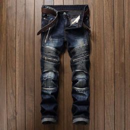 Men's Jeans Plus Size 30-38 Fashion 2021 Denim Classics Slim Designer Pants Clothing230g