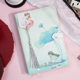 Pages Cute Antique Girl Diary Colour Illustration Magnetic Button Notebook Student Planner Agenda Notepad Book