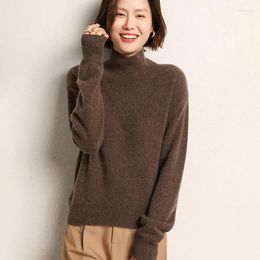 Women's Sweaters Tailor Sheep Autumn Winter Pure Cashmere Sweater Turtleneck High Quality Warm Female Loose Thicken Knitted Jumper