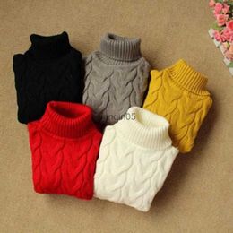 Pullover 2023 Autumn Spring Baby Boys Girls Turtleneck Sweaters Sweater Kids Sweaters Knitted Bottoming Boys Sweaters Knitted Sweater HKD230719