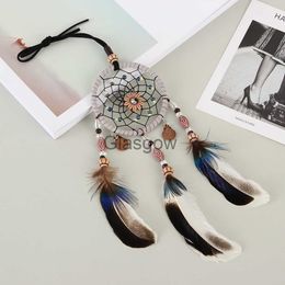 Interior Decorations Car Pendant Handmade Dream Catcher Feather Hanging Car Rearview Mirror Ornament Auto Decoration Accessories x0718