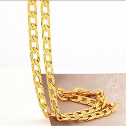 FINE YELLOW GOLD JEWELRY Solid 14k yellow Gold Mens Necklace Chain Birthday Valentine Gift valuable314o