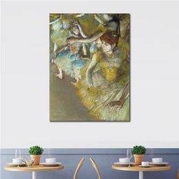 Canvas Art Ballet Dancers on the Stage Edgar Degas Dancer Portraits Hand Painted Oil Artwork Modern Office Decor