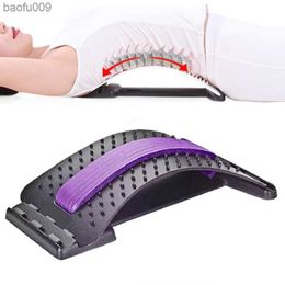 Cervical Vertebra Lumbar Traction Stretching Device Spine Pain Relief Prevention Lumbar Disc Herniation Brace Back Massage Board L230520