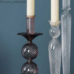 Candle Holders Candle Holders Pillar Holder For Table Centrepiece Decorative Stick Decor Wedding Dry Flower Vase Z230719