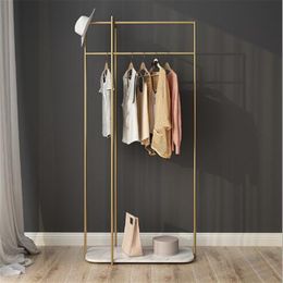 Marble hanger Lightweight Luxury Bedroom Furniture Iron Clothing Rack Creative Nordic Fashion Hat Racks305d
