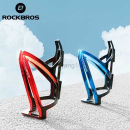 Water Bottles Cages ROCKBROS Bicycle Holder Ultra-light Water Bottle Cage Colorful Kettle Cycling One Piece Sturdy Holder MTB Road Bike Accessories HKD230719