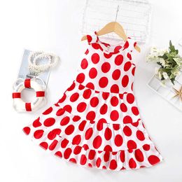 Girl's Dresses Super Affordable Promotional Clothes 3-10 Years Old Baby Girl Flower Print Dress Birthday Party Princess Dress Kids Summer Dress R230719