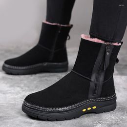 Boots 2023 Outdoor Snow Non-slip And Wear-resistant Sole Men Warm Comfortable Winter Walking