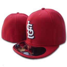 2021 Men's Team Baseball Full Closed Caps Red Colour White SLC letter gorras bones Men Women Casual Outdoor Sport Flat Fitted 2600