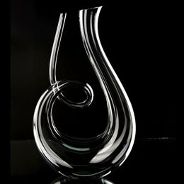Wine Glasses Crystal High Grade 6 shaped Decanter Gift Box Harp Swan Creative Separator 1500ml 230719