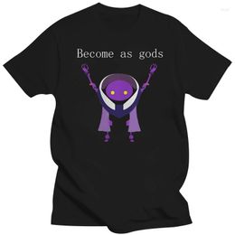 Men's T Shirts Funny Men Shirt Women Novelty Tshirt BECOME AS GODS NIER AUTOMATA Cool T-Shirt