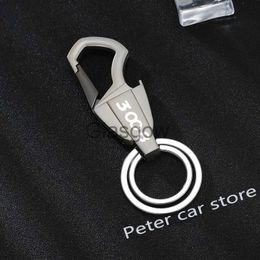 Car Key 2021 New Beer Bottle Opener Keychain Fashion Zinc Alloy Key Ring Car Keyring for peugeot 3008 peugeot 3008 GT line Car x0718