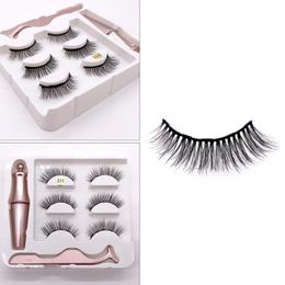 False Eyelashes Pairs 3D Magnetic Lashes Natural Thick Extension Makeup Tools Fake Eyelash Eye EyelashesFalseFalse