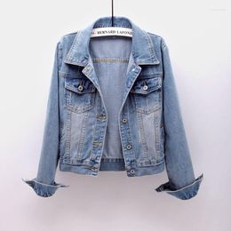 Women's Jackets Chaquetas Femme Short Denim Jacket Female 2023 Spring Vintage Slim Harajuku Women Jeans Outwear Sobretudo Feminino