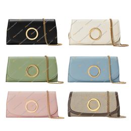 10A Ladies Fashion Designer Luxury Blondie Long Style Chain Wallet Key Pouch Coin Purse Credit Card Holder Cross body Shoulder Bag TOP Mirror Quality