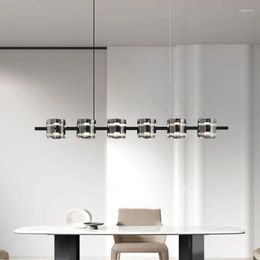 Chandeliers AiPaiTe Minimalist Dining Room Chandelier Modern Design Long Creative Table