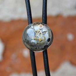 Bolo Ties Original design steam punk resin bolo tie for men personality neck tie bolo ties fashion accessory HKD230719