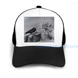 Ball Caps Fashion Tippi Hedren Having Her Cigarette Lit By A Crow On The Set Of Birds Basketball Cap Men Women Black Unisex Adult Hat