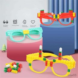 Blocks Building Block Glasses Interesting Building Block Set Changeable Creative Building Blocks Puzzle Toys Waterproof Toy Glasses R230720