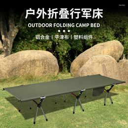 Camp Furniture Strong Bearing Capacity Bed Aluminium Alloy Bedstock Easy Installation Foldable Outdoor Camping