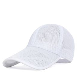 Ball Caps Spring and Summer Full Mesh Sun Hat 11cm Long Male Outdoor Sports Hats Man Woman Big Size Baseball Cap 55-60cm 60-65cm 230718