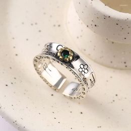 Cluster Rings Fashion 925 Sterling Silver Letter Graffiti Zircon For Women Luxury Designer Jewelry Wholesale Offers With