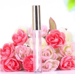 Mini round lip gloss tube cosmetic package lip gloss bottle empty container with gold cap new