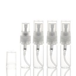 3ML Mini Clear Glass Pump Spray Bottle 3CC Refillable Perfume Empty Bottle Atomizer Sample Vial Pimux