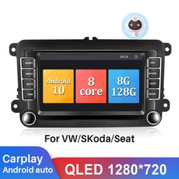 Android 10 Car Radio Audio Multimedia Player for VW Volkswagen Skoda Octavia Polo Golf Passat Seat GPS Carplay Autoradio269a