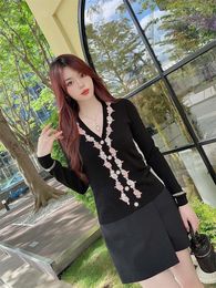 Chaneles Designer New Women's Cardigan Brand Jacket Print Knit Cardigan Designer Sweater Women Designer Fashion Coat Leisure Knit Coat Mother's Day Gift