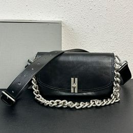 Crossbody Bag Messenger Handbag Women Handbags Chain Shoulder Straps Top layer cowhide Silver Hardware Internal Zipper Pocket Fashion Letter