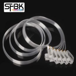 150CM 6-color DTG transparent hose line with square small damper screw and nut suitable for A4 A3 R330 L800 L805 L1800 R1390 pri3493