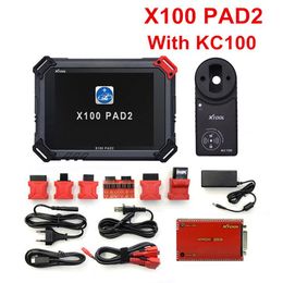 Original XTOOL X100 Pad2 Pro Auto Key Programmer With KC100 For VW 4th 5th Pro PAD 2 EPB EPS OBD2 Odometer Multidiag-Languages256v